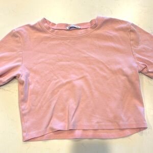 Pink Zara crop top